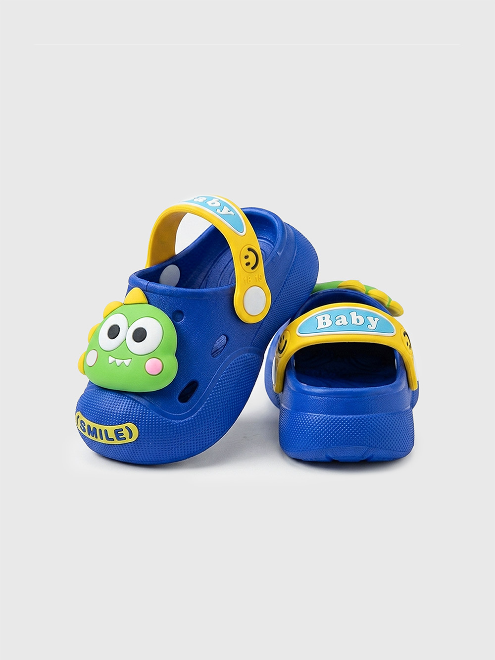 KiddoBounce Dino EVA Clogs Blue - Q01